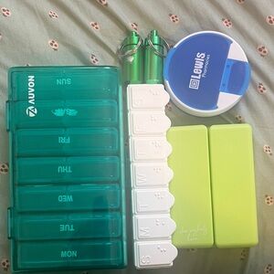 Assorted Medication and Pill Organizers